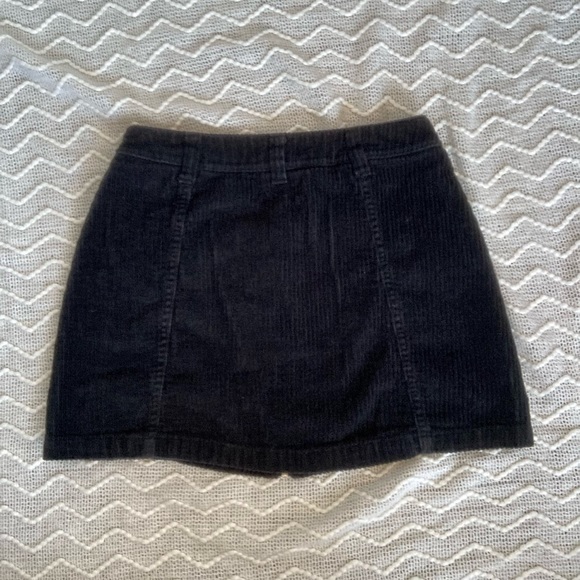 Corduroy Mini Skirt black - Picture 3 of 3